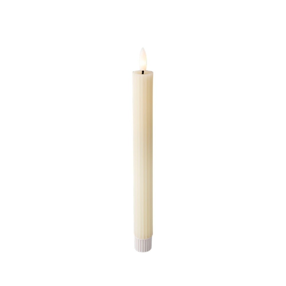 LED Candle Lumineo Beige Ø 2,2 x 24,5 cm (AAA)