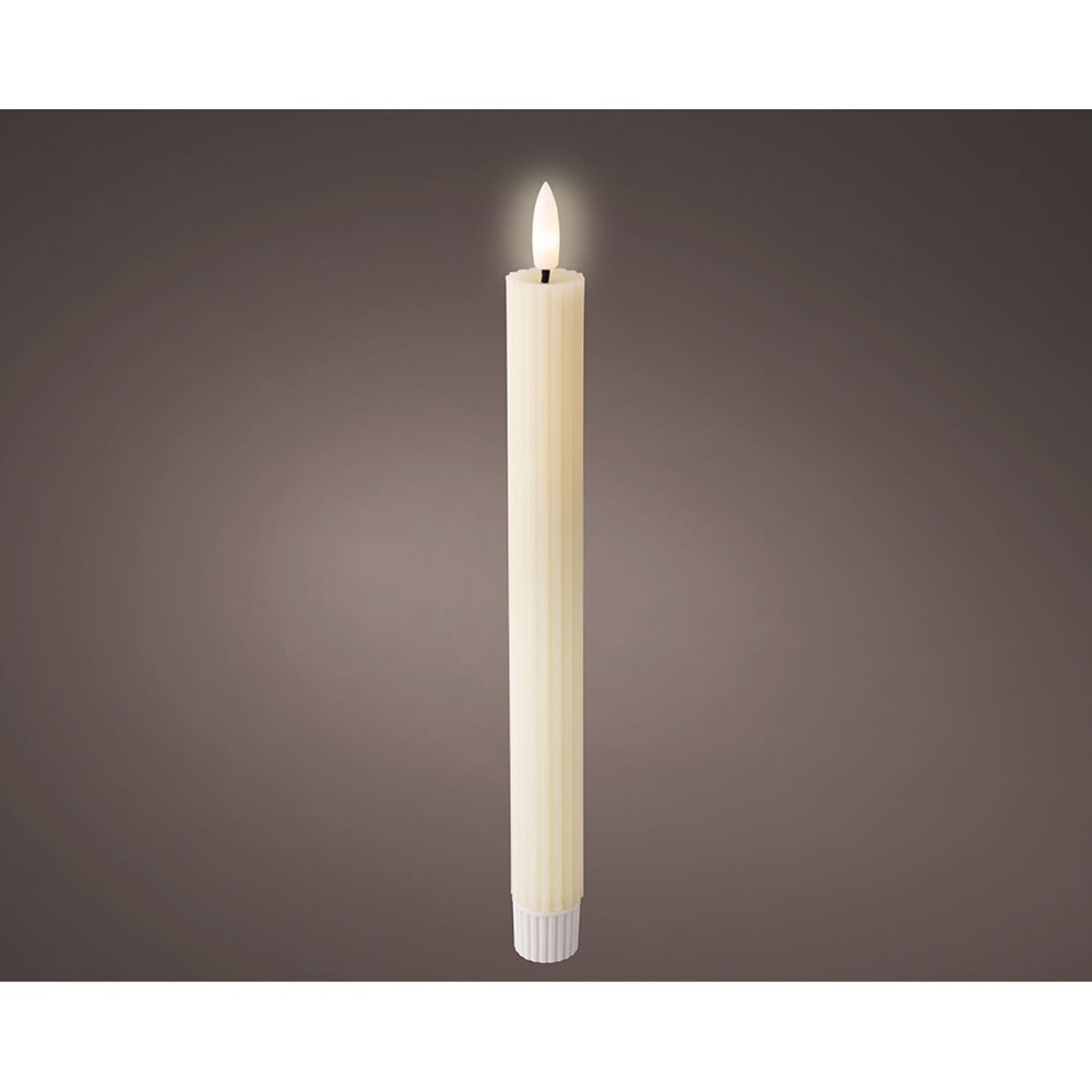 LED Candle Lumineo Beige Ø 2,2 x 24,5 cm (AAA)