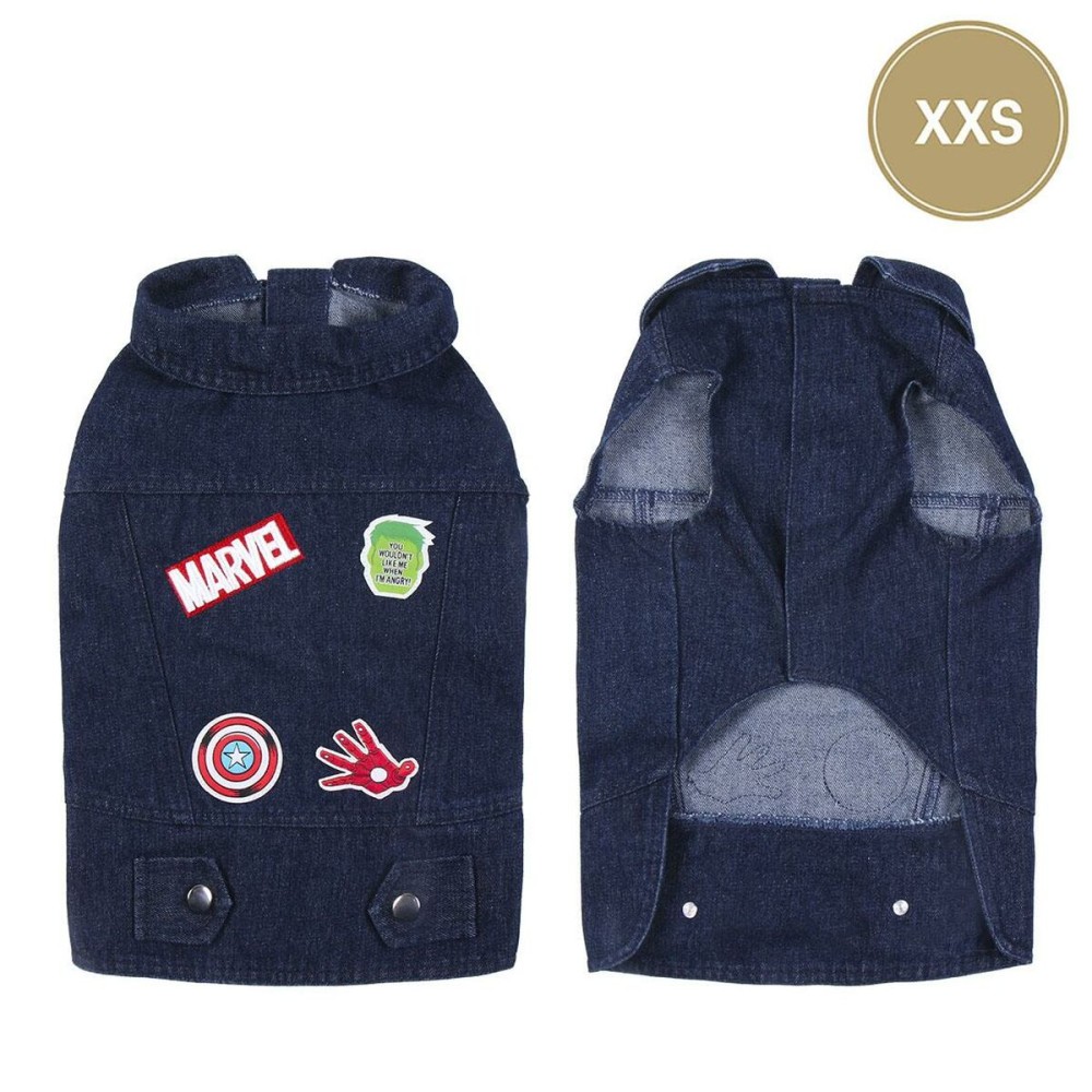 Dog coat Marvel Blue XXS