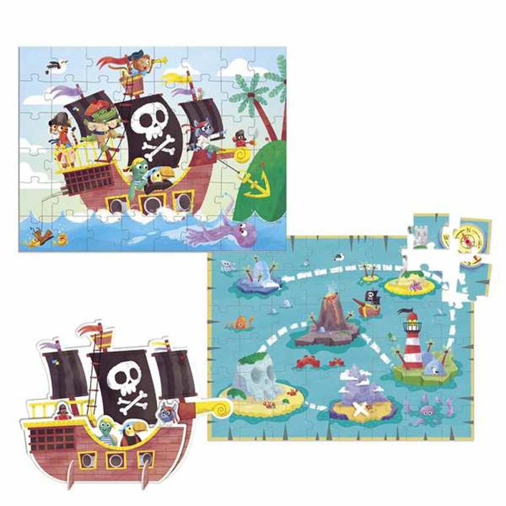 Child's Puzzle Diset XXL Pirate Ship 48 Pieces