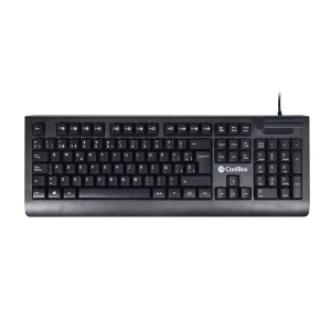 Keyboard CoolBox COO-TEC04DNI Black Spanish Qwerty QWERTY