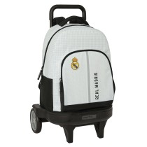 Cartable à roulettes Real Madrid C.F. 24/25 Blanc Gris 33 x 45 x 22 cm