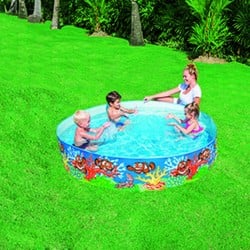 Bestway Piscine Rigide Enfant PVC Marine 183x38 cm +2 Ans Jardin 55030