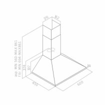 Hotte standard Oceanic OCEAHP6039S Gris