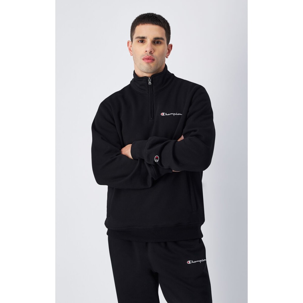 Training Sweatshirt for Adults Champion HALF ZIP SWEATSHIRT 220263 NBK Black