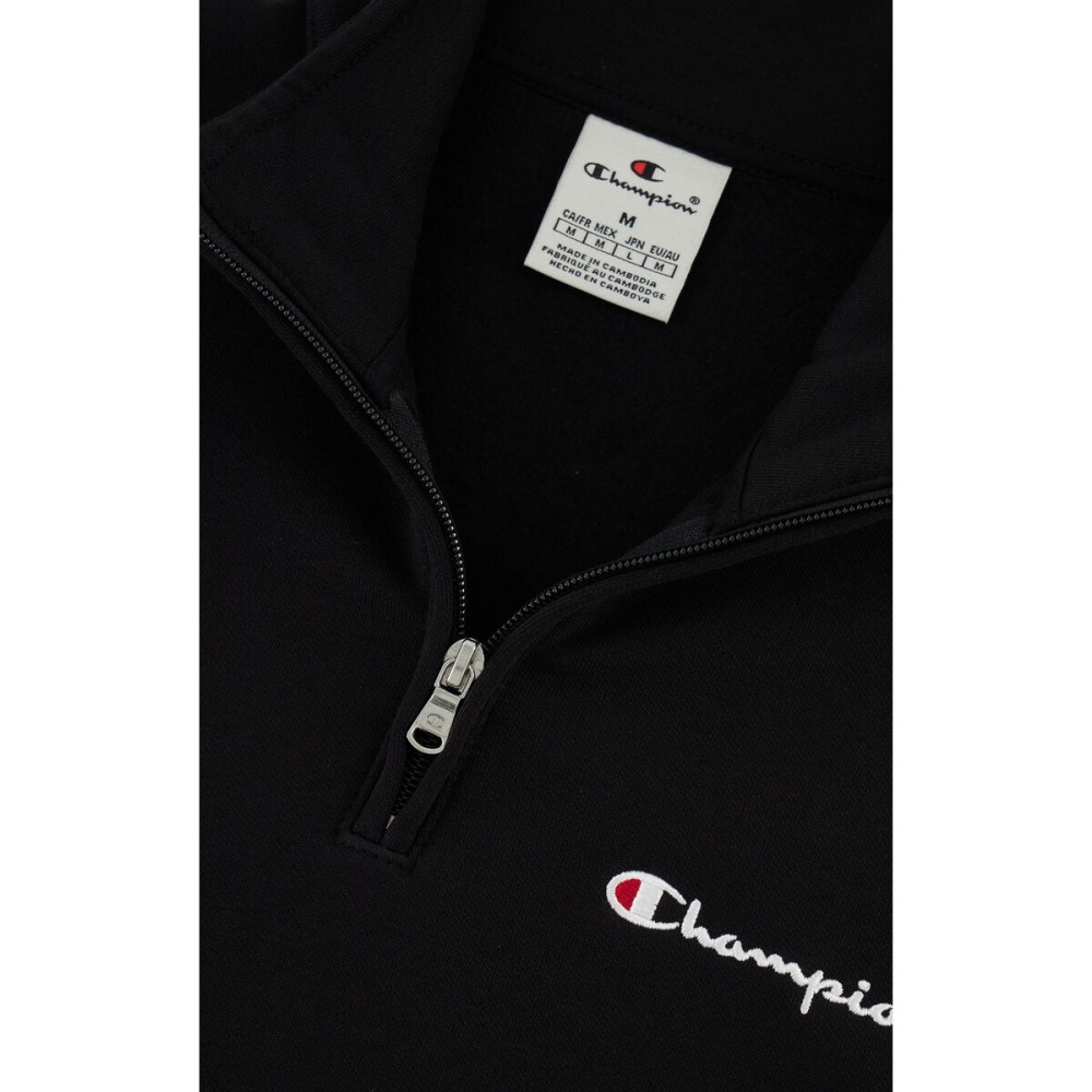 Trainings-Sweatshirt für Erwachsene Champion HALF ZIP SWEATSHIRT 220263 NBK Schwarz