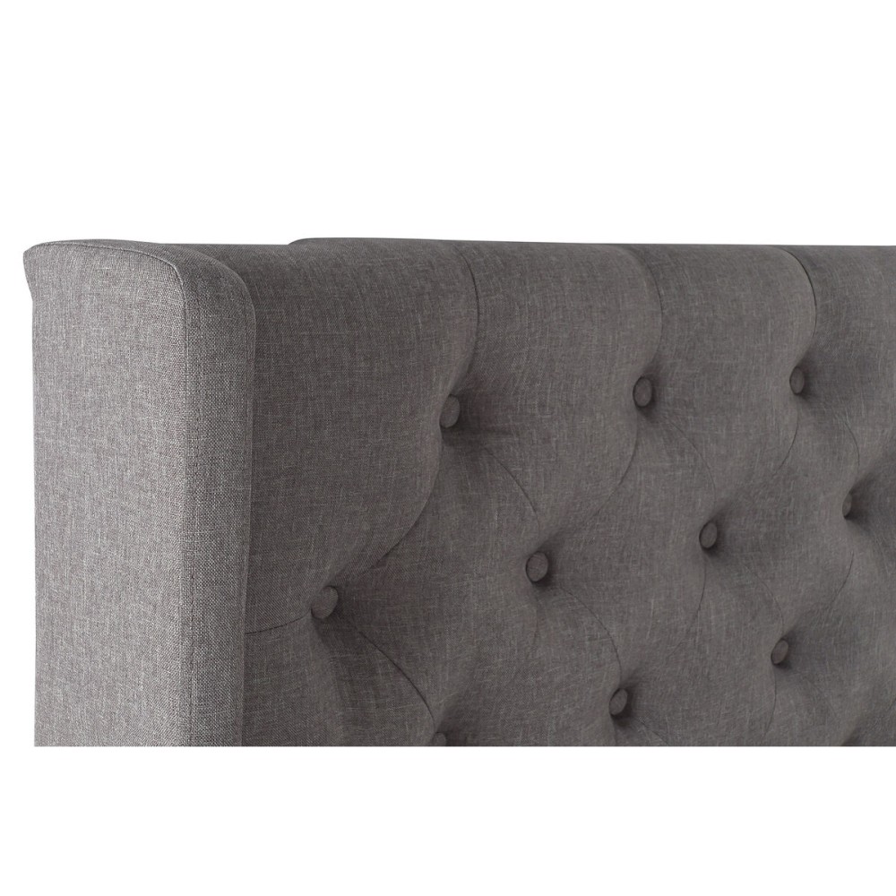 Headboard DKD Home Decor Grey Plastic 194 x 20 x 170 cm