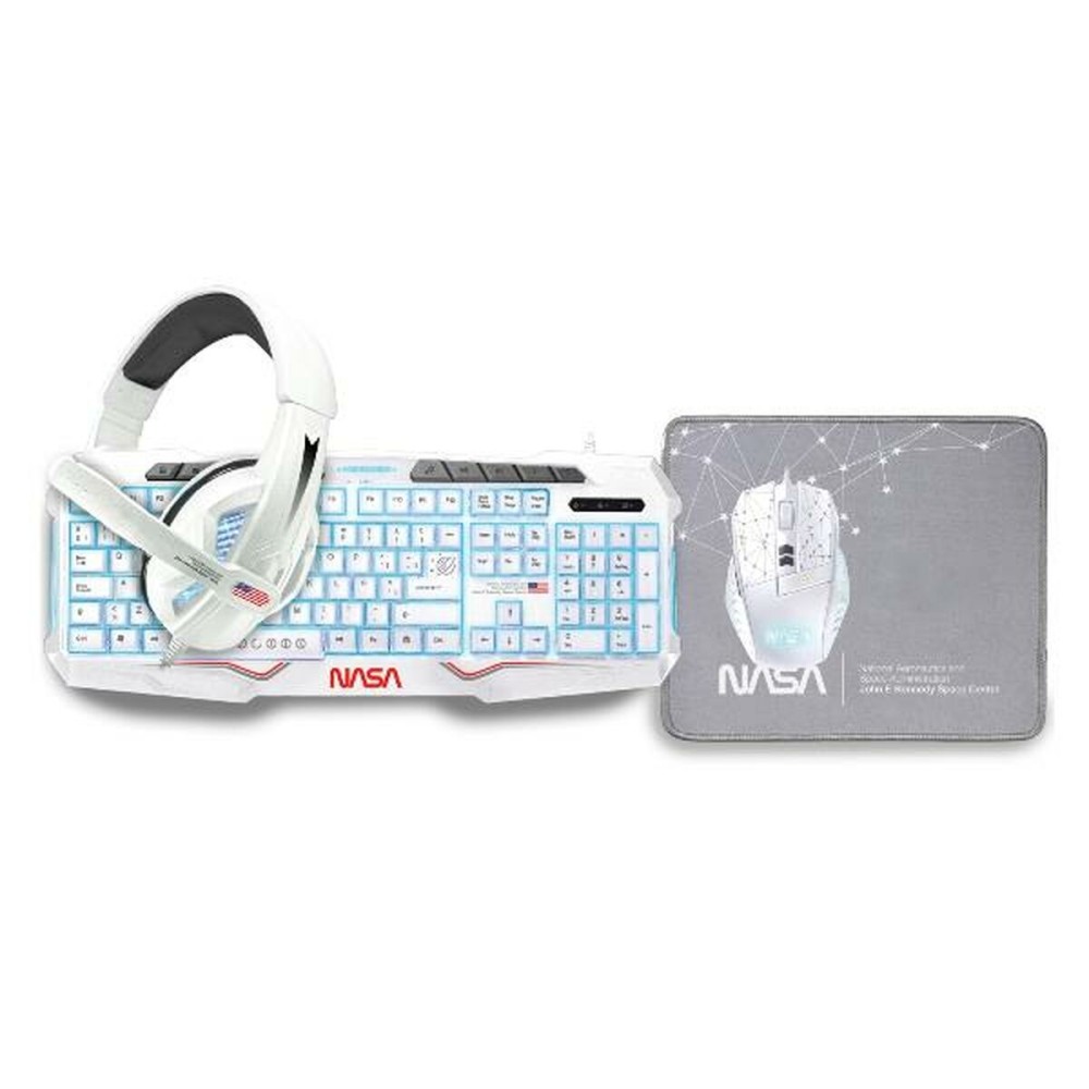 Keyboard and Mouse NASA NASA-ANDROMEDA4IN1-W