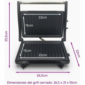 Elektrogrill Grunkel GRL-12 MINI Edelstahl