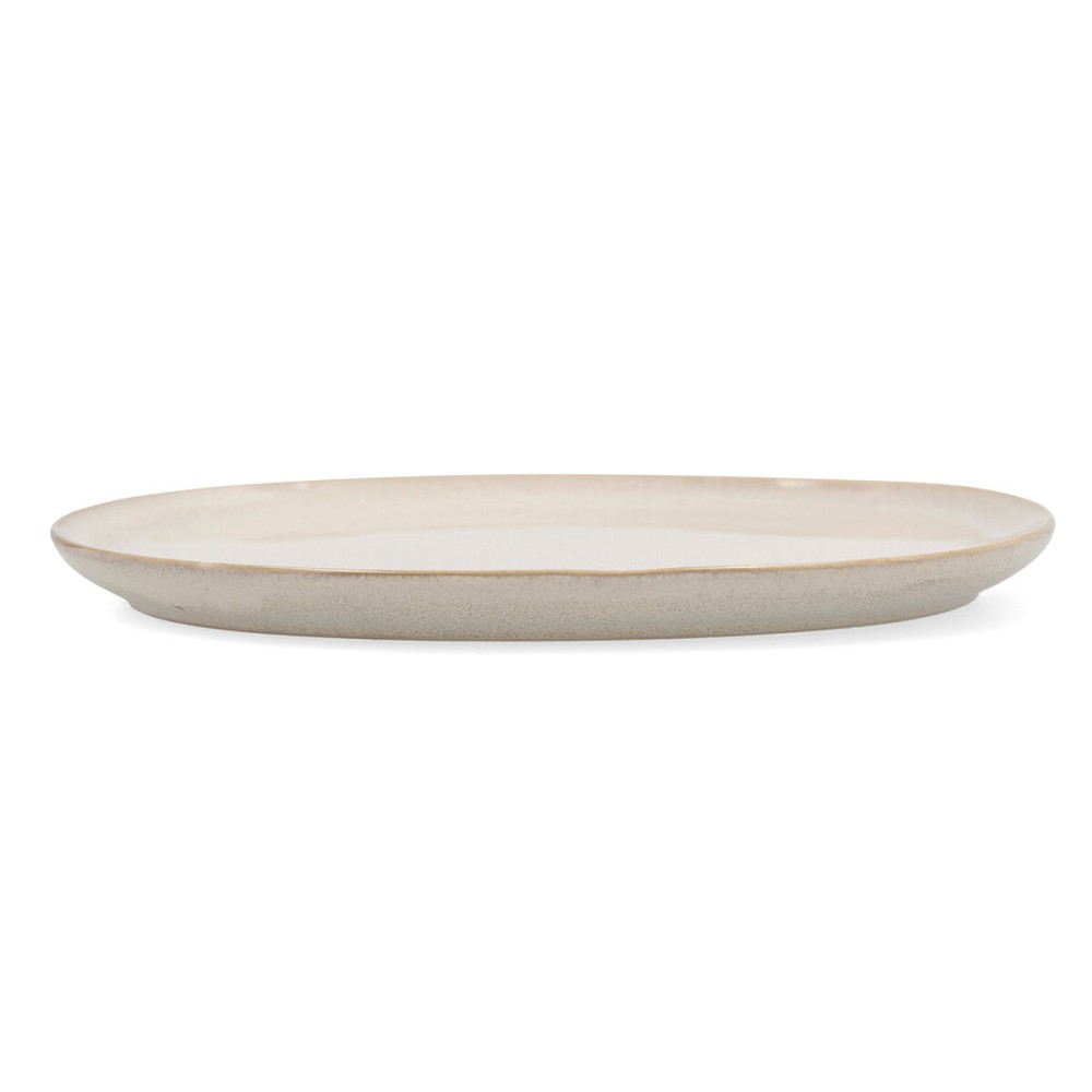 Flat plate Bidasoa Ikonic Ceramic White (20,2 x 19,7 cm) (Pack 6x)