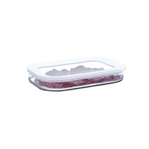 Boîte à repas rectangulaire avec couvercle Quid Rico Transparent Plastique 22 x 16 x 3,5 cm