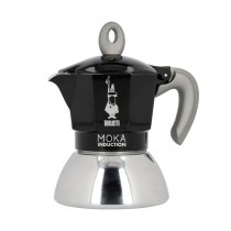 Italian Coffee Pot Bialetti Moka Induction Black Stainless steel Aluminium 100 ml 2 Cups