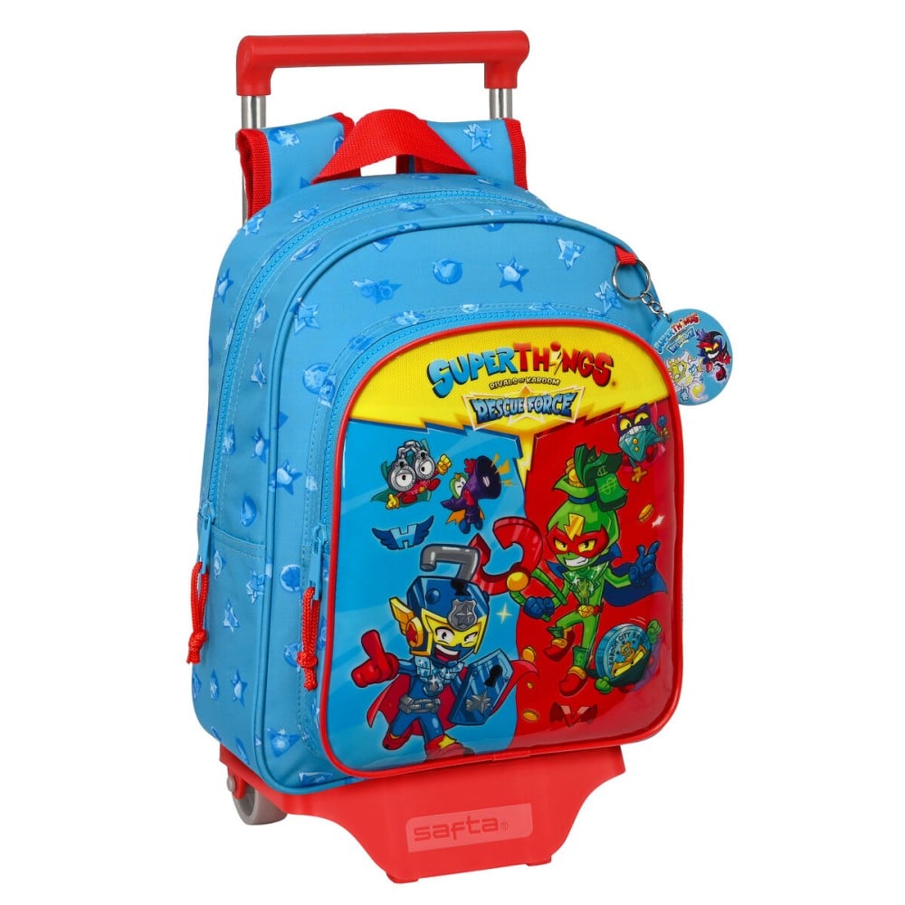 Schulrucksack mit Rädern SuperThings Rescue force 27 x 33 x 10 cm Blau