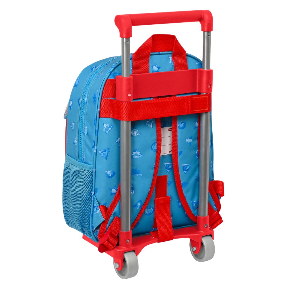 School Rucksack with Wheels SuperThings Rescue force 27 x 33 x 10 cm Blue