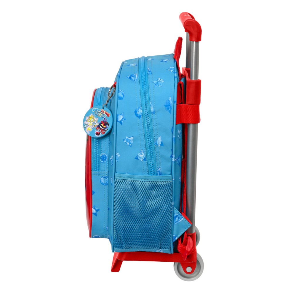 Cartable à roulettes SuperThings Rescue force 27 x 33 x 10 cm Bleu