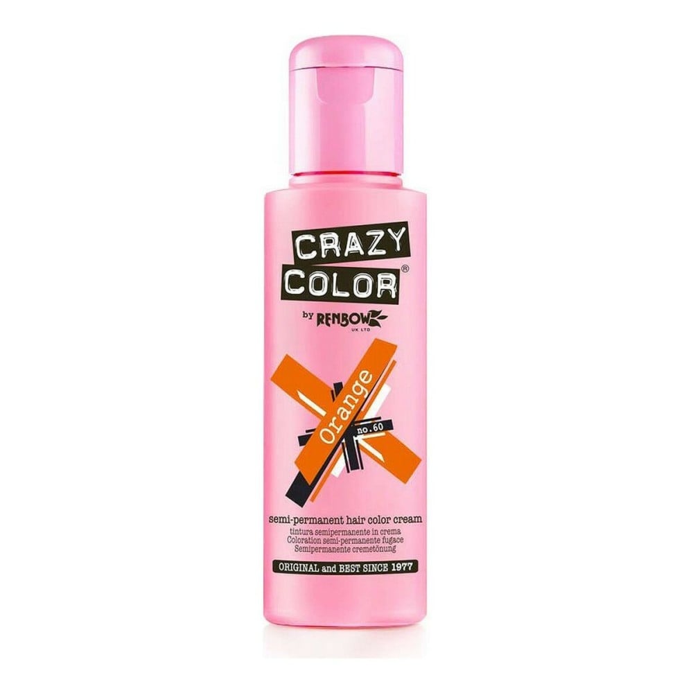 Couleur Semi-permanente Orange Crazy Color Nº 60 (100 ml)