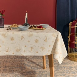 Nappe enduite antitache Harry Potter Hogwarts Christmas Multicouleur 150 x 150 cm