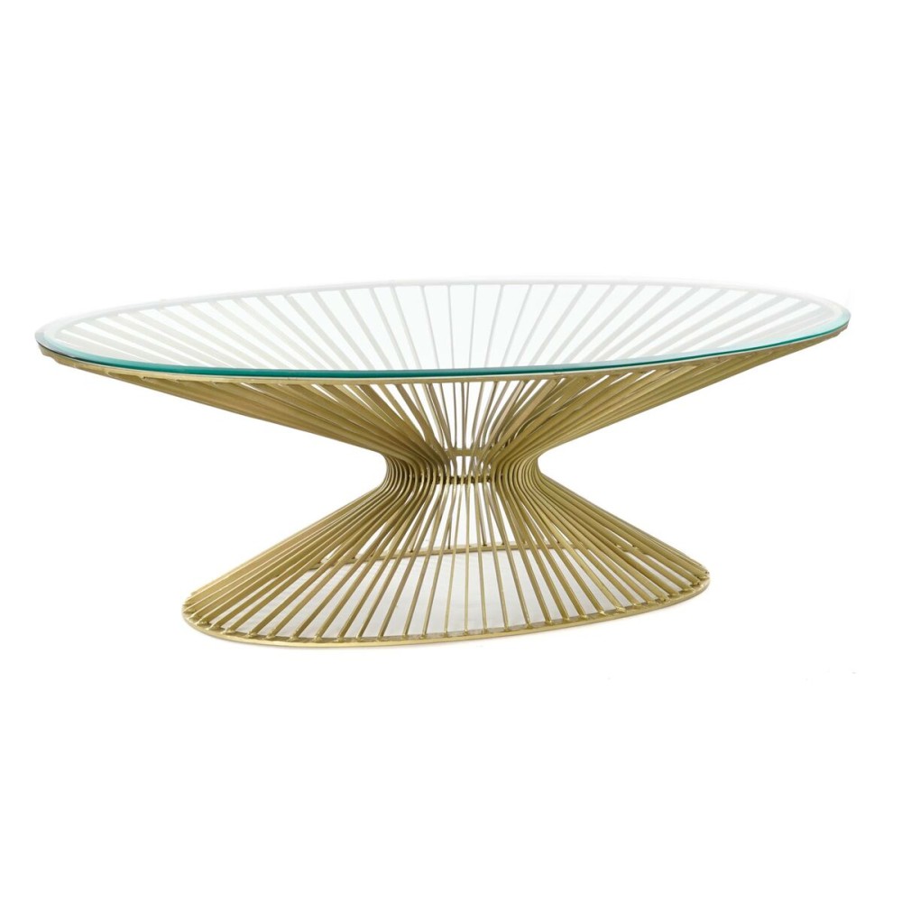 Beistelltisch DKD Home Decor Gold Kristall Stahl 138 x 66 x 46 cm