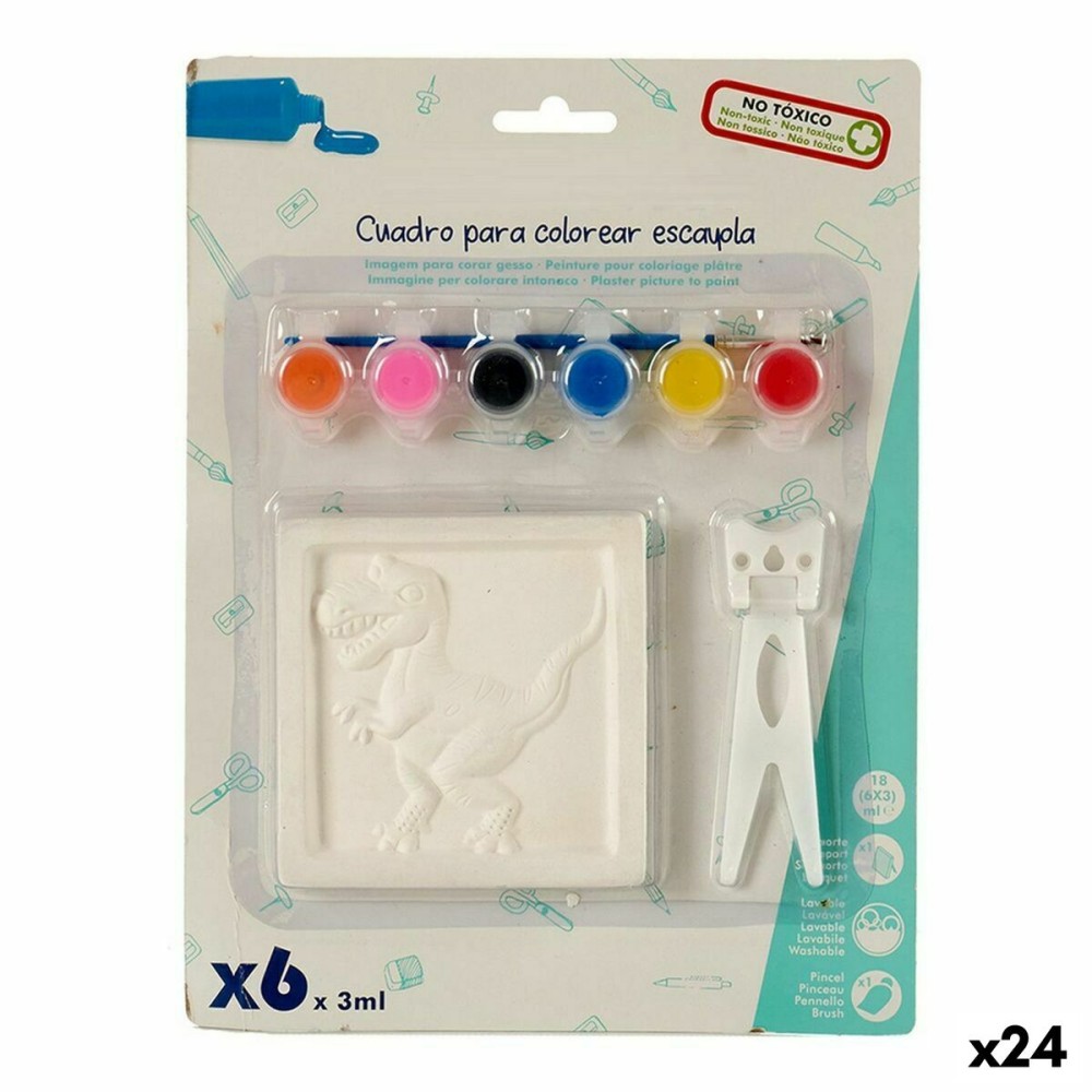 Jeu Peinture et Couleur Cadre (2 x 29 x 22 cm) (24 Unités)