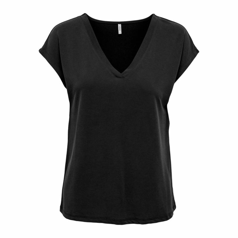 Women’s Short Sleeve T-Shirt Only Onlfree Life Mod.V-Neck Black