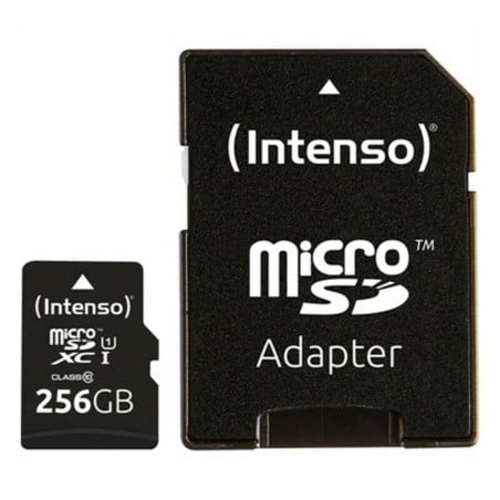 Mikro SD Speicherkarte mit Adapter INTENSO 3423492 256 GB Schwarz