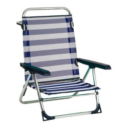 Chaise de Plage Alco 1 Aluminium Multiposition Pliable 79,5 x 59,5 x 56 cm (79,5 x 59,5 x 56 cm)