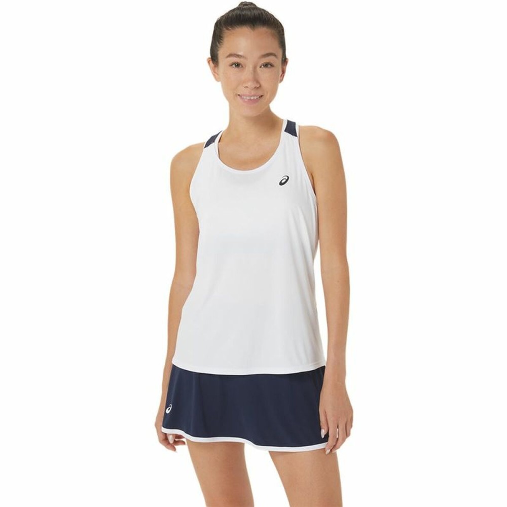 Short-sleeve Sports T-shirt Asics Court White Tennis