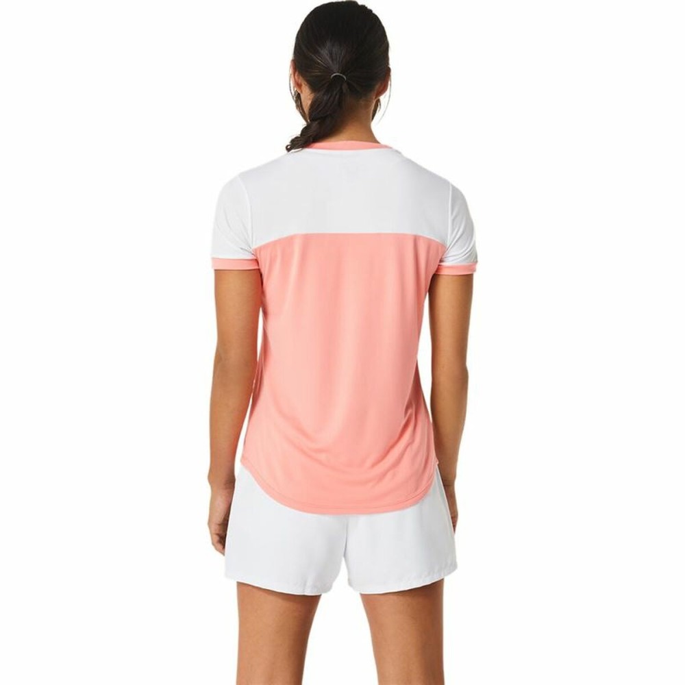 Kurzärmliges Sport T-Shirt Asics Court Rosa Tennis