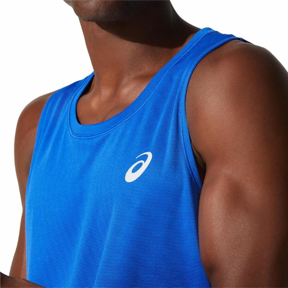 Ärmelloses Herren-T-Shirt Asics CORE SINGLET Blau