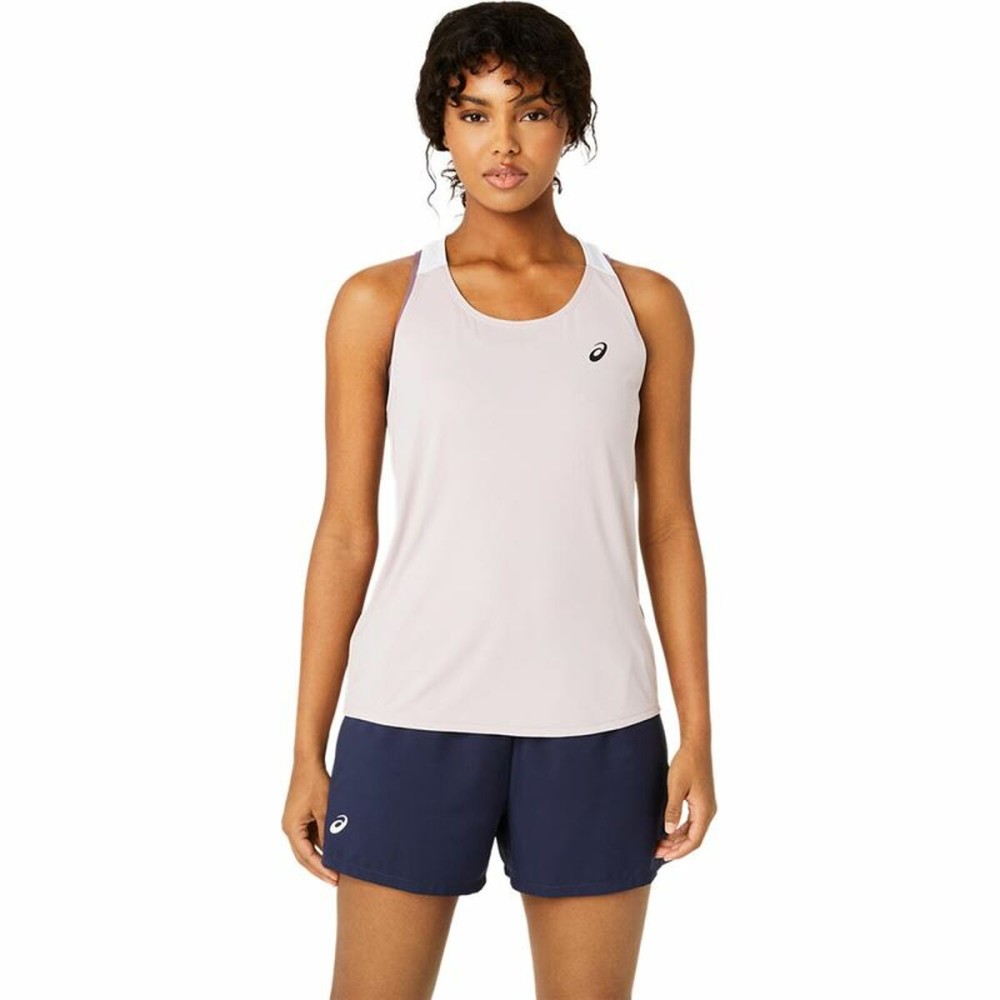 Débardeur Femme Asics Court Tank Tennis Rose