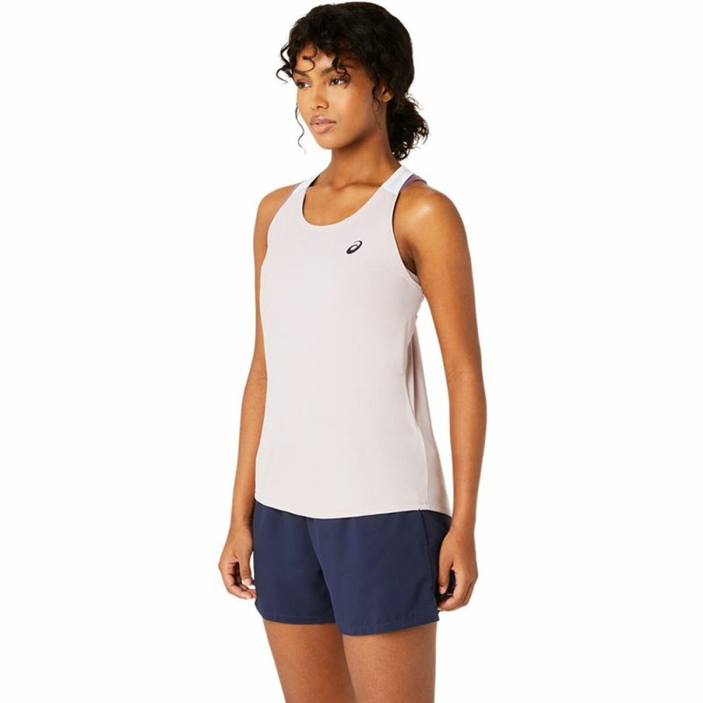 Tank Top Women Asics Court Tank Tennis Pink