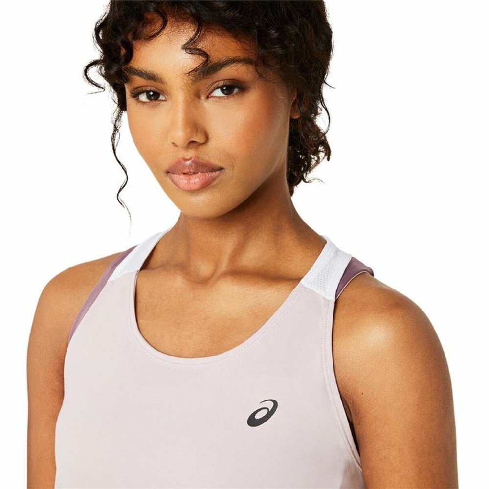 Tank Top Women Asics Court Tank Tennis Pink