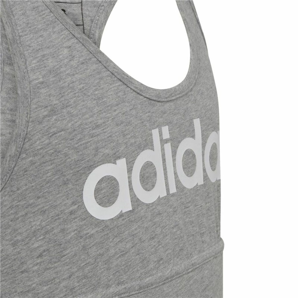 Soutien-gorge de Sport Adidas Essentials Linear Logo Gris