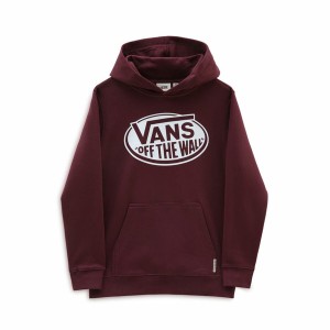 Jungen Sweater mit Kapuze Vans Classic OTW Dunkelrot