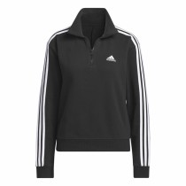 Sportjacke für Frauen Adidas 3S Ft Qz Schwarz