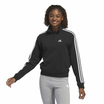 Veste de Sport pour Femme Adidas 3S Ft Qz Noir