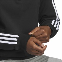 Sportjacke für Frauen Adidas 3S Ft Qz Schwarz