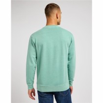 Herren Sweater ohne Kapuze Lee Plain Crew Intuition Grau Wasser