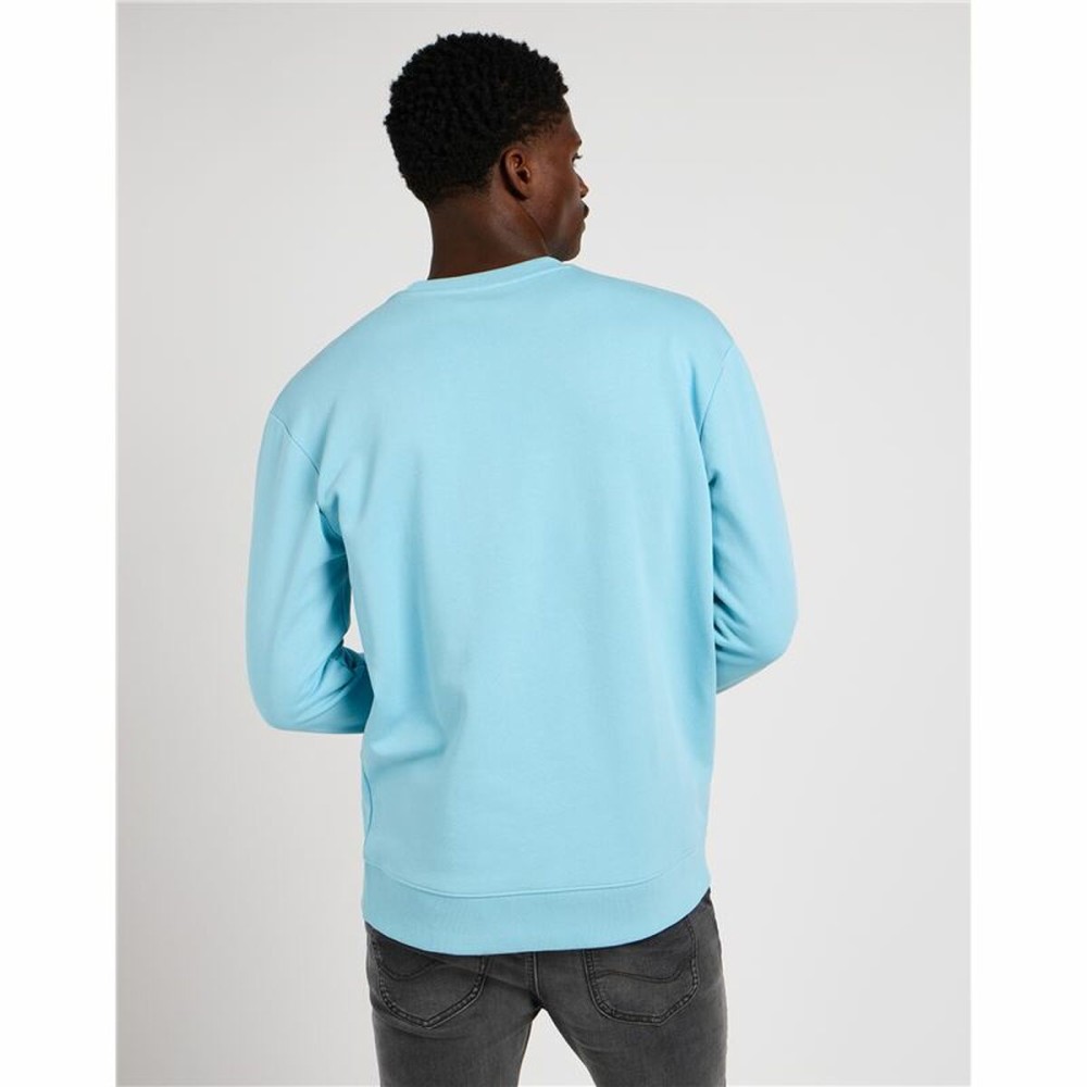 Men’s Sweatshirt without Hood Lee Wobbly Preppy Blue Water