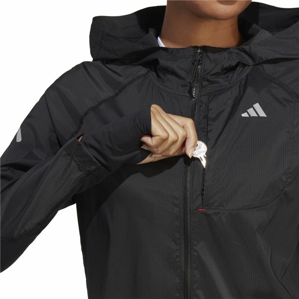 Sportjacke Adidas Fast Schwarz