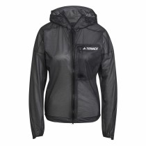 Women's Sports Jacket Adidas Agr Rain J Black