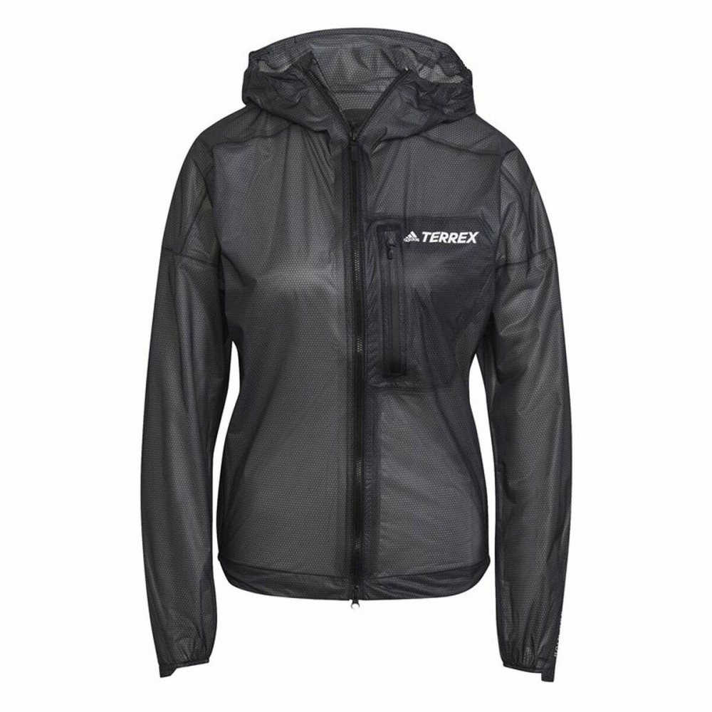 Sportjacke für Frauen Adidas Agr Rain J Schwarz