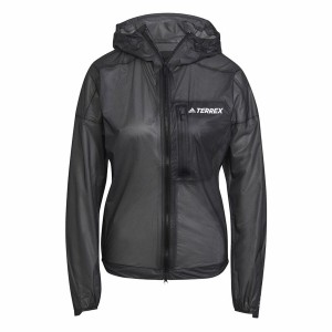 Women's Sports Jacket Adidas Agr Rain J Black