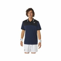 Herren Kurzarm-Poloshirt Asics Court Marineblau