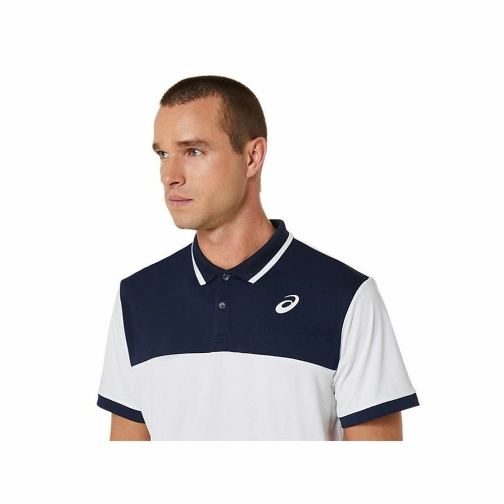 Herren Kurzarm-Poloshirt Asics Court Weiß