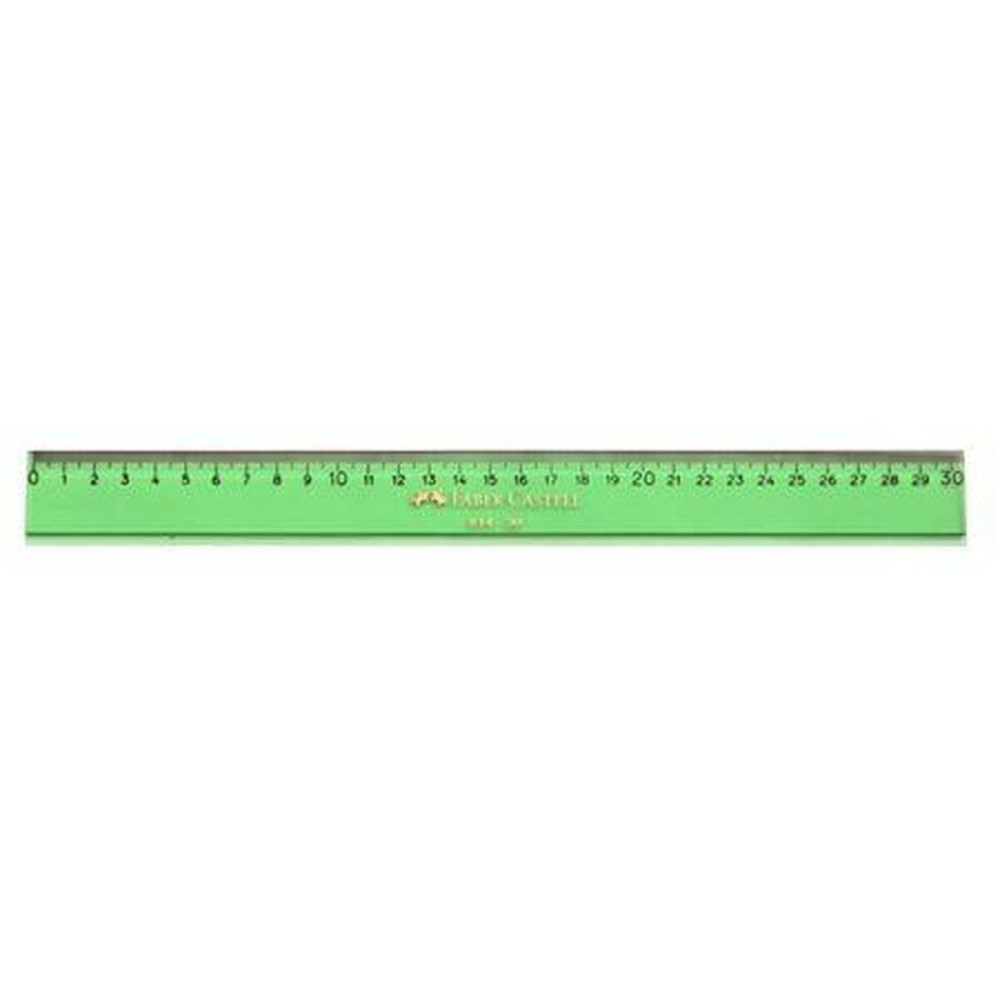 Ruler Faber-Castell Green 30 cm (10 Units)