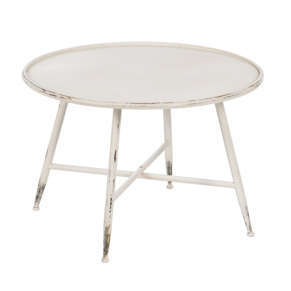 Table Basse Crème 75 x 75 x 50 cm