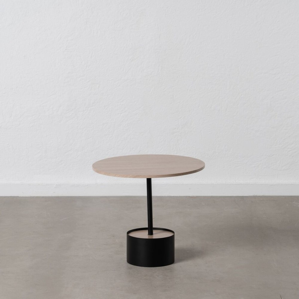 Centre Table Black Natural 50 x 50 x 45 cm