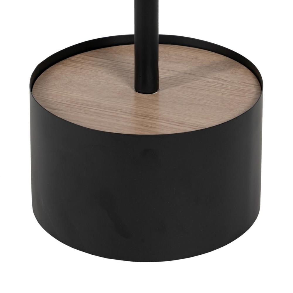 Centre Table Black Natural 50 x 50 x 45 cm