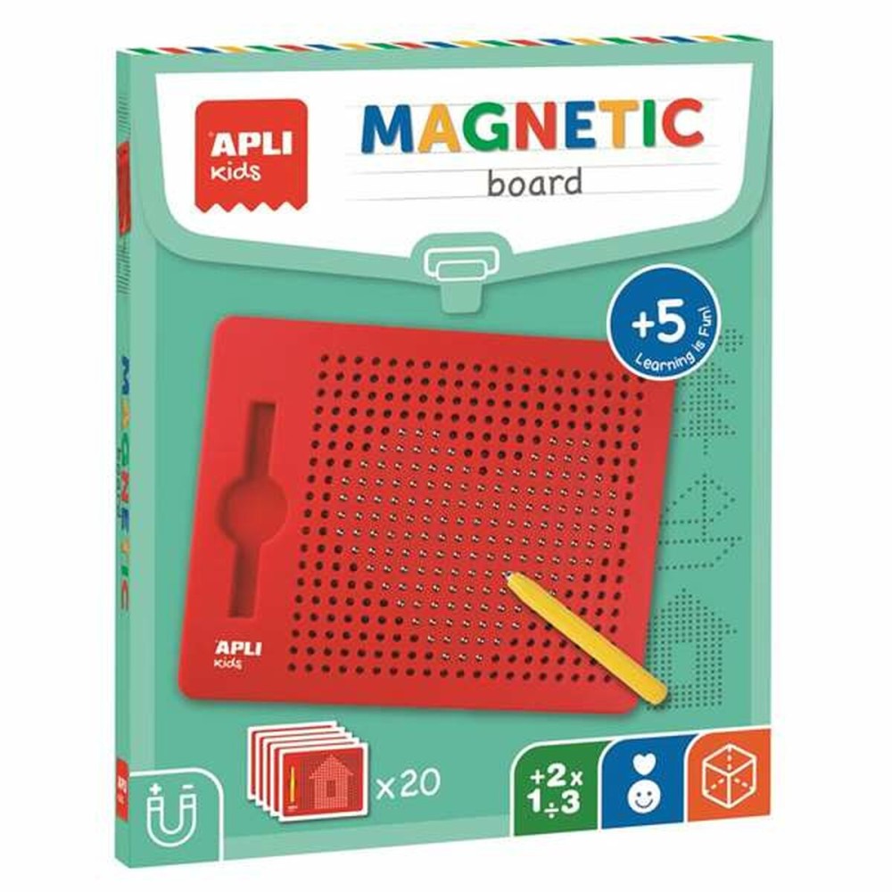 Magnetic board Apli 21,6 x 17,3 cm Red